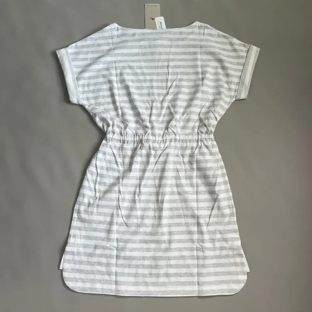TOMMY BAHAMA Women's Short Sleeve Amira Stripe Short Dress Size M Grey (New) - Picture 4 of 8